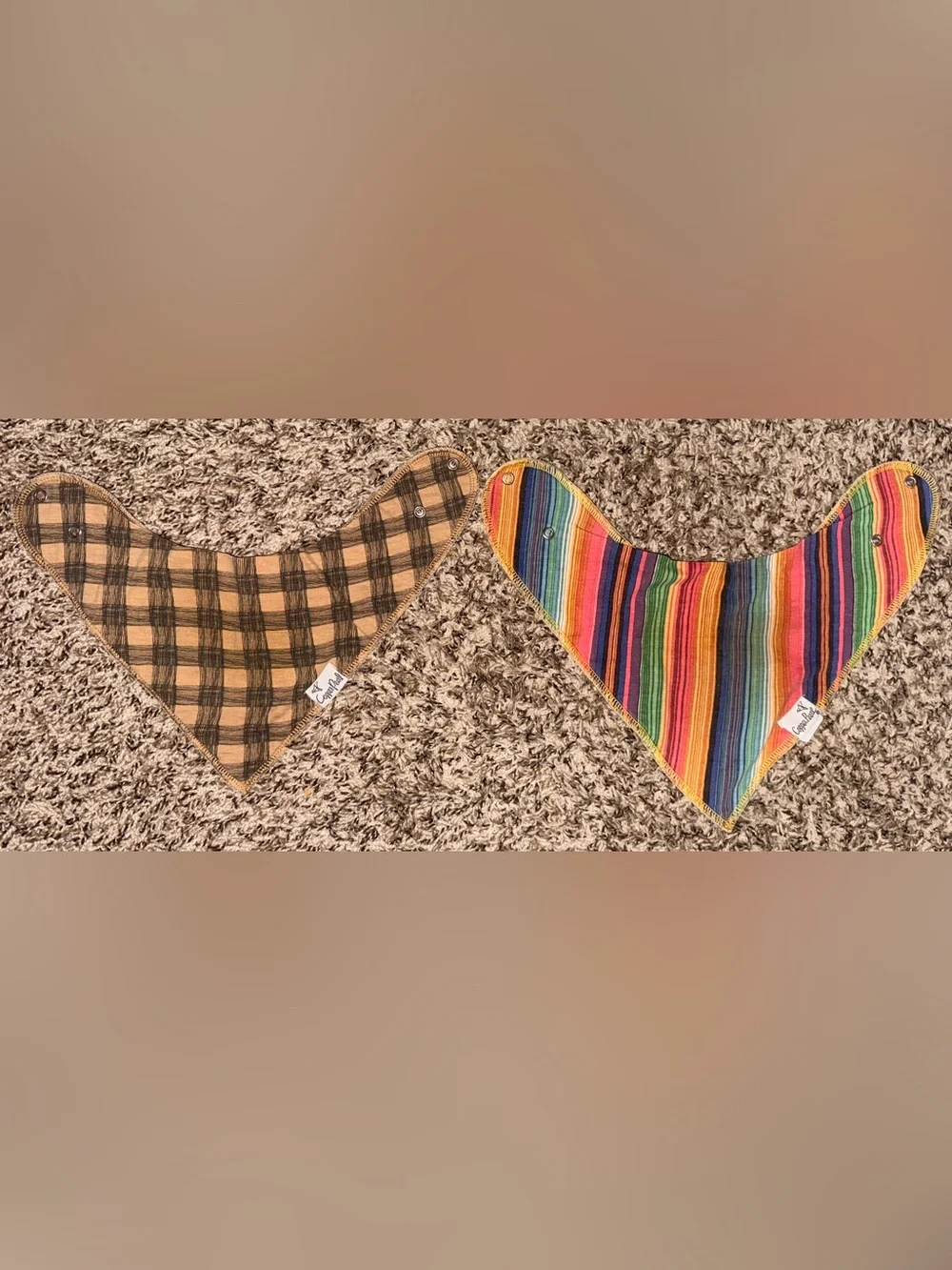 Assorted Kids Bandana Bibs Set - Multicolor & Neutral Styles